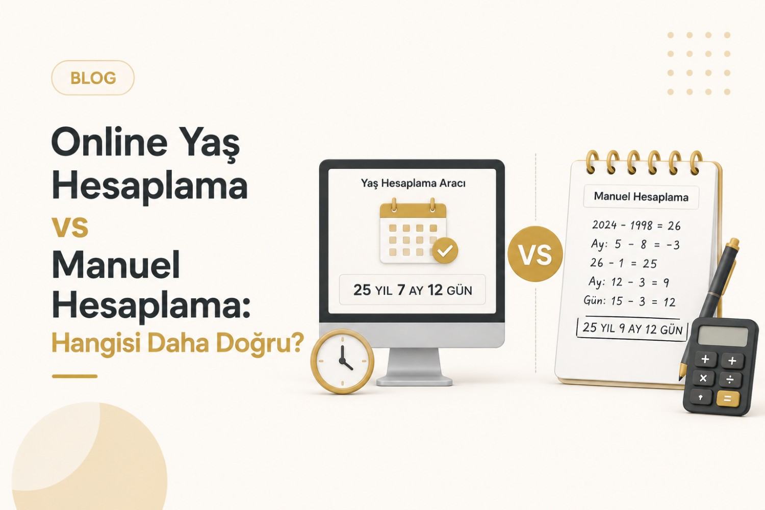 Online Yaş Hesaplama vs Manuel Hesaplama